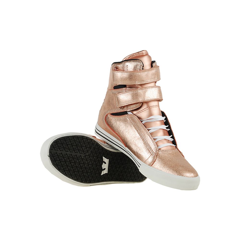 Baskets Montantes Supra TK Society Or Rose Rose Gold Homme | JGW-45632989